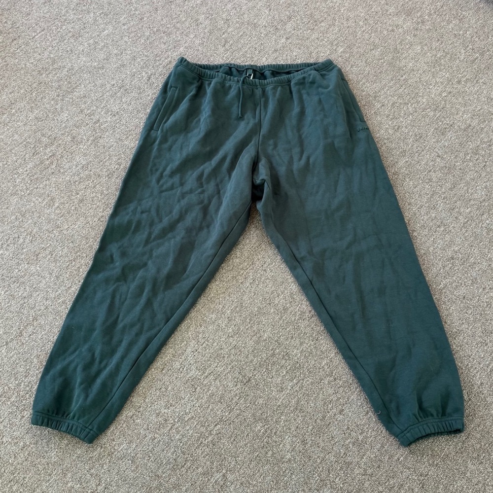 SKIMS Cotton‎ Fleece Classic Jogger Spruce Green JO-JOG-8364W Womens XL NWT
